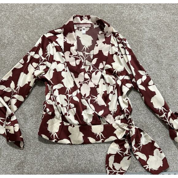 Anthropologie Hutch Women’s Large Nyla Wrap Long Sleeve Blouse - Picture 2 of 13